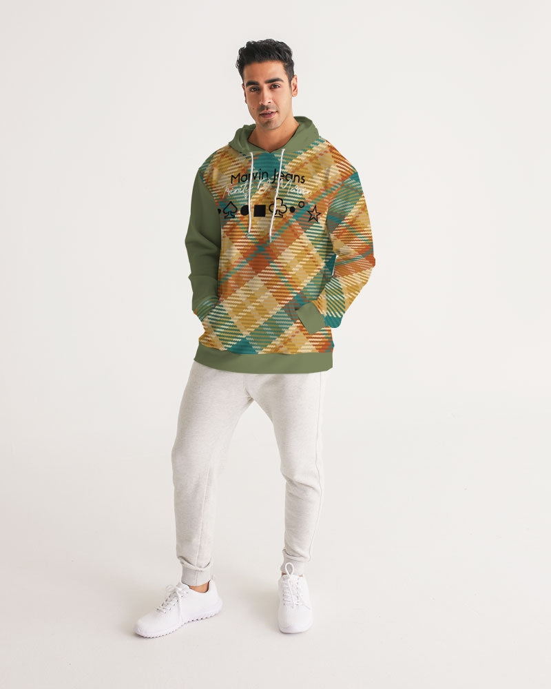 "Soft grid" Men's All-Over Print Hoodie