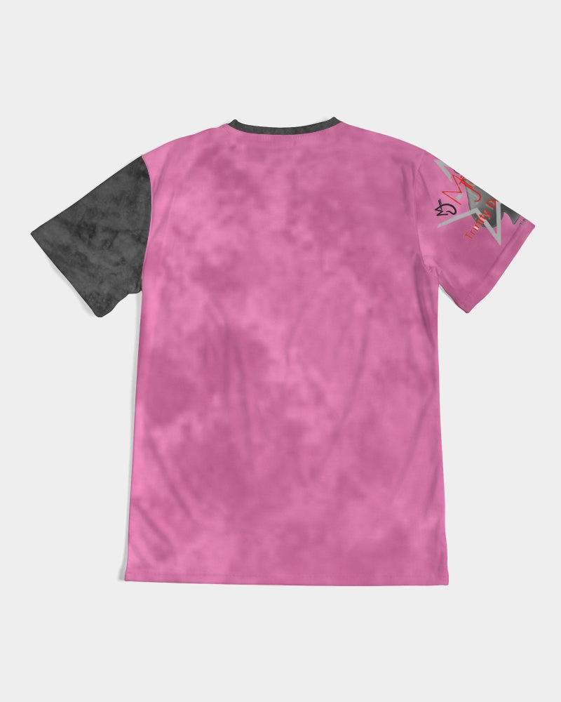 What the pink Men's All-Over Print Tee