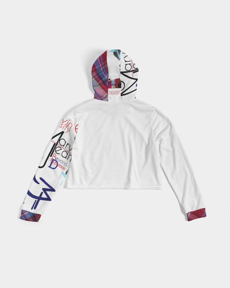 Logo's Women's All-Over Print Cropped Hoodie