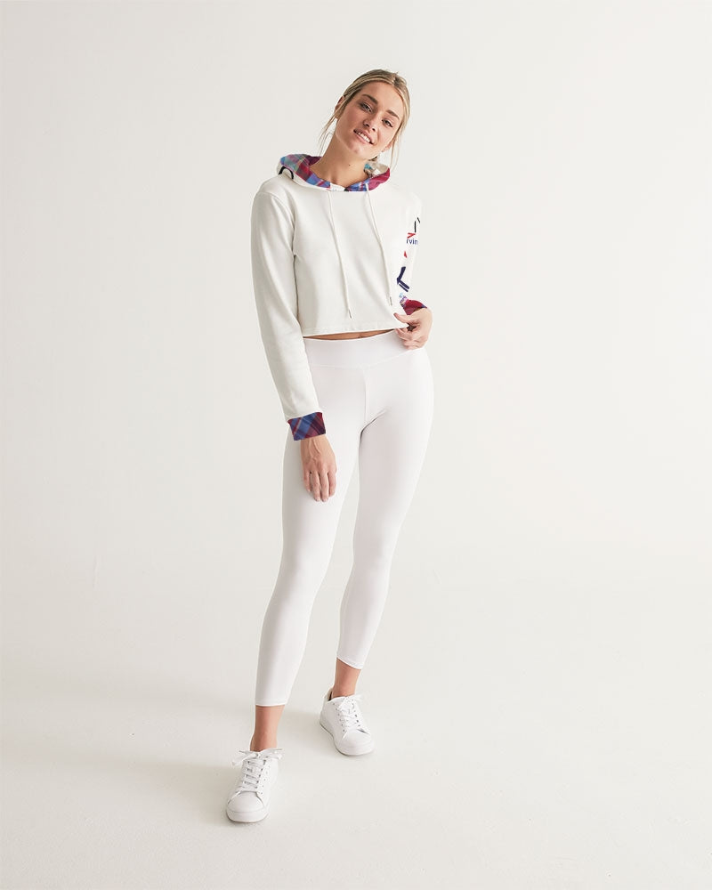 Logo's Women's All-Over Print Cropped Hoodie