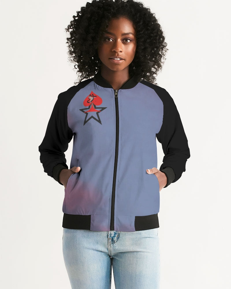 Sky bright Women's All-Over Print Bomber Jacket