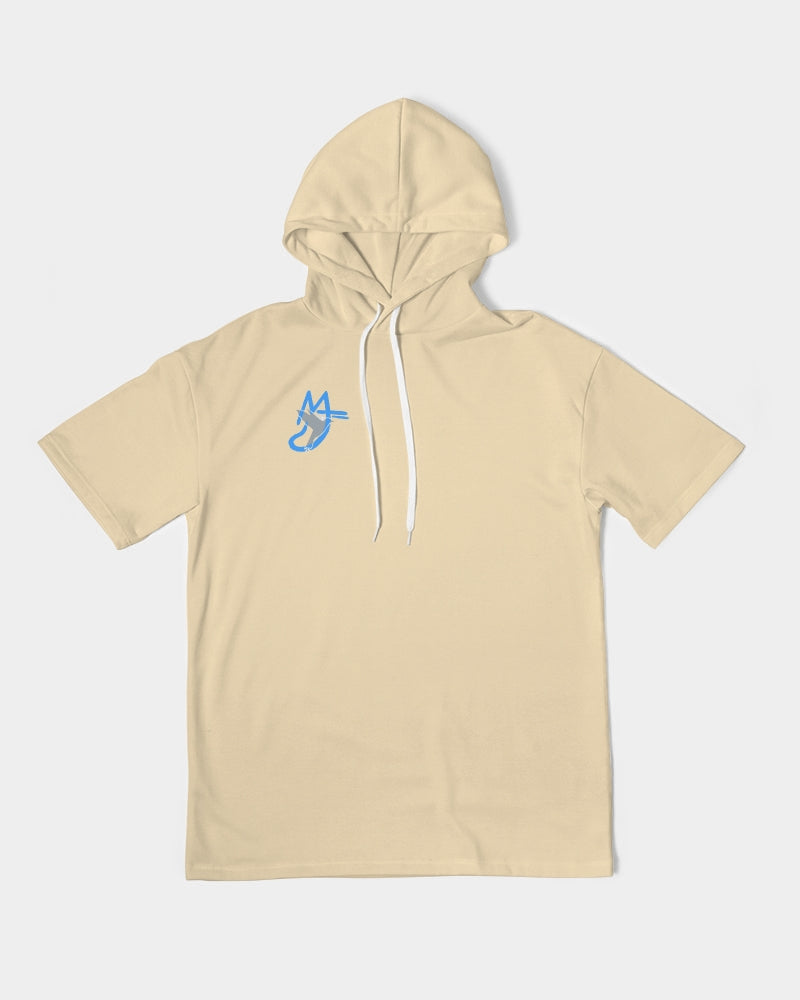 Wheat, Deluxe Men's All-Over Print Premium Heavyweight Short Sleeve Hoodie