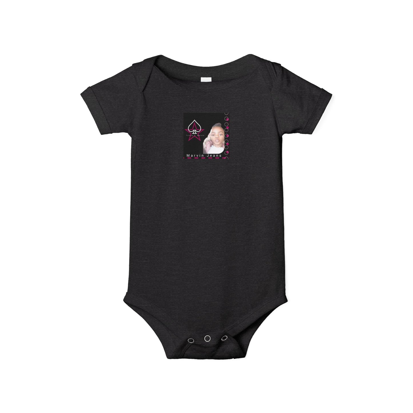 Trinity Cute Infant Jersey One Piece with Personalized Design, Baby Bodysuit, Newborn Gift, Baby Shower Present, Playtime Outfit
