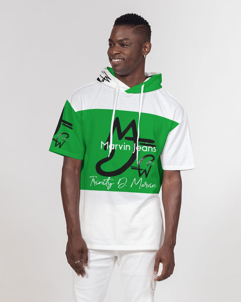 Freeport Men's All-Over Print Premium Heavyweight Short Sleeve Hoodie