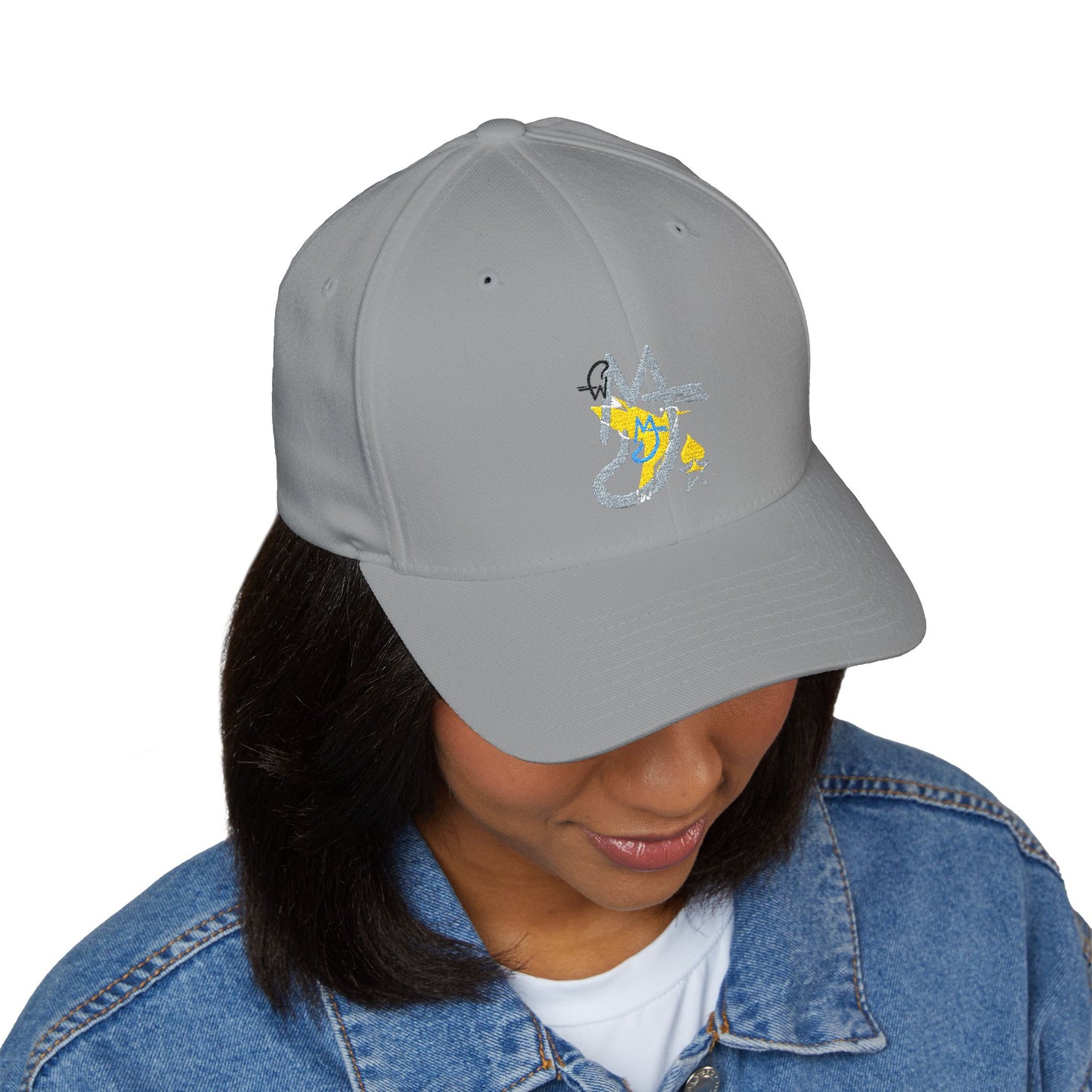 Logo's Embroidered Cap with Star Design, Fashionable Hat for Outdoor Activities, Gift for Friends, Stylish Accessory