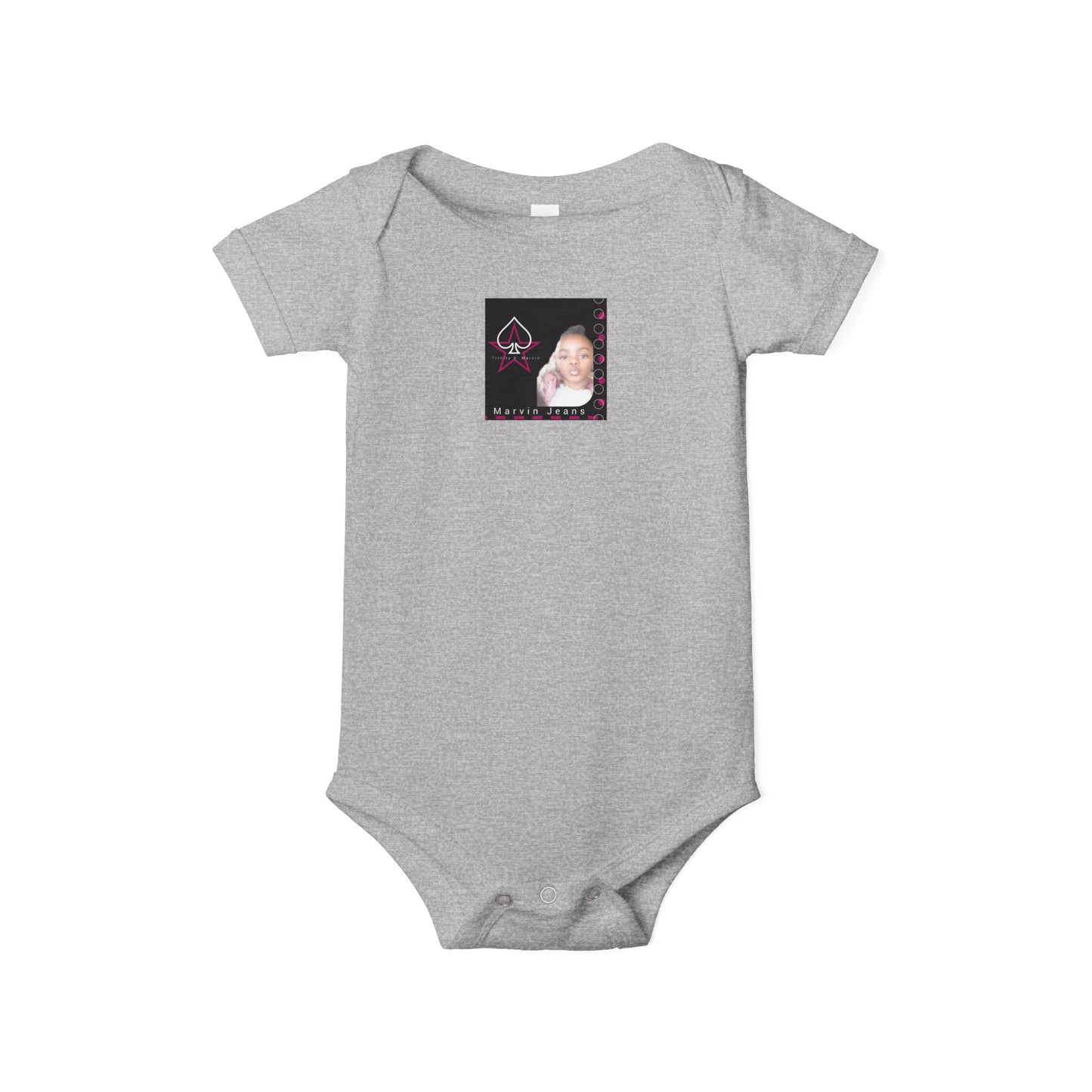 Trinity Cute Infant Jersey One Piece with Personalized Design, Baby Bodysuit, Newborn Gift, Baby Shower Present, Playtime Outfit