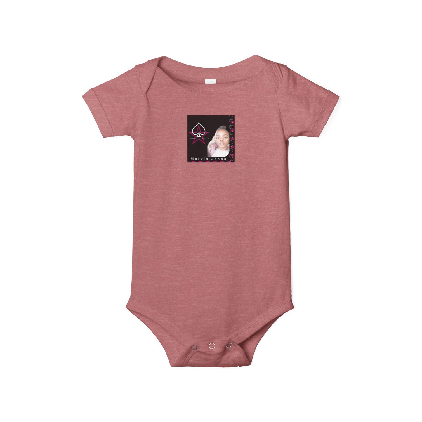 Trinity Cute Infant Jersey One Piece with Personalized Design, Baby Bodysuit, Newborn Gift, Baby Shower Present, Playtime Outfit