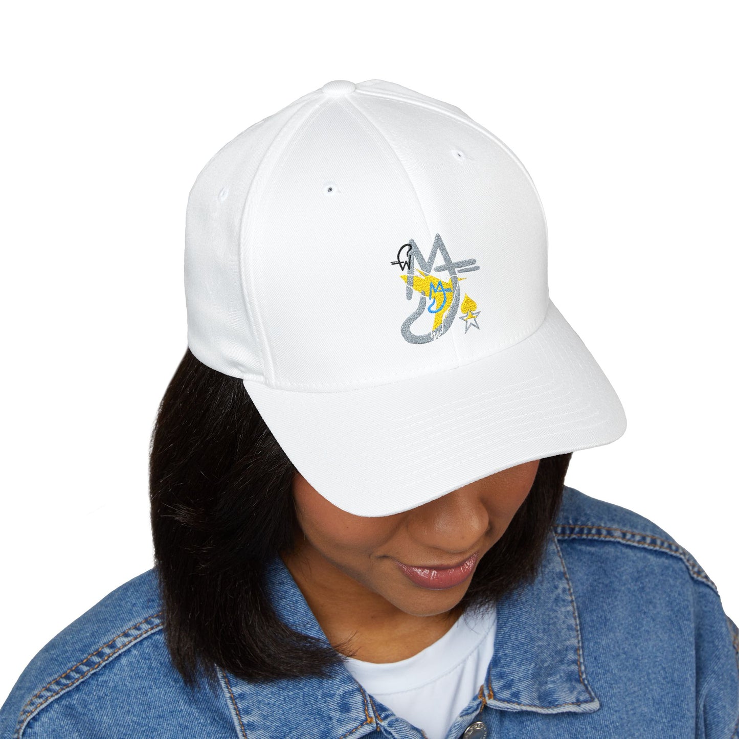 Logo's Embroidered Cap with Star Design, Fashionable Hat for Outdoor Activities, Gift for Friends, Stylish Accessory