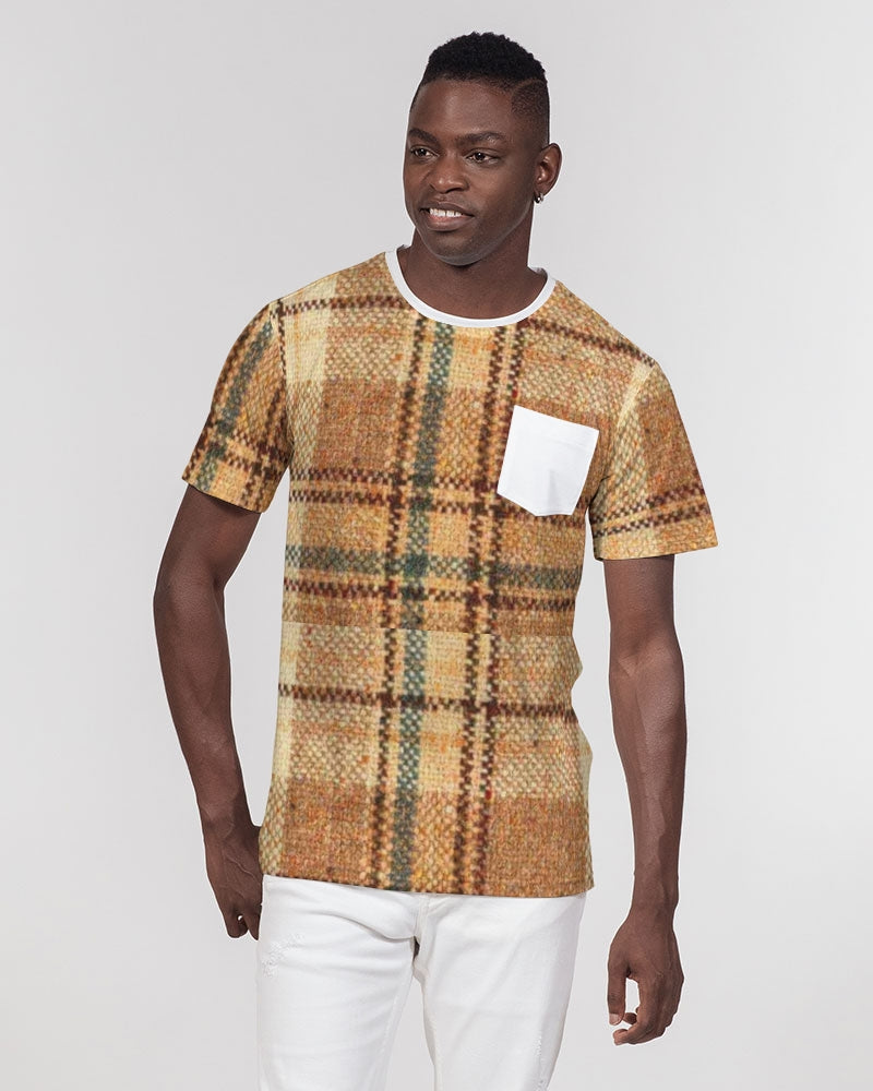 Elastic fabric Men's All-Over Print Pocket Tee
