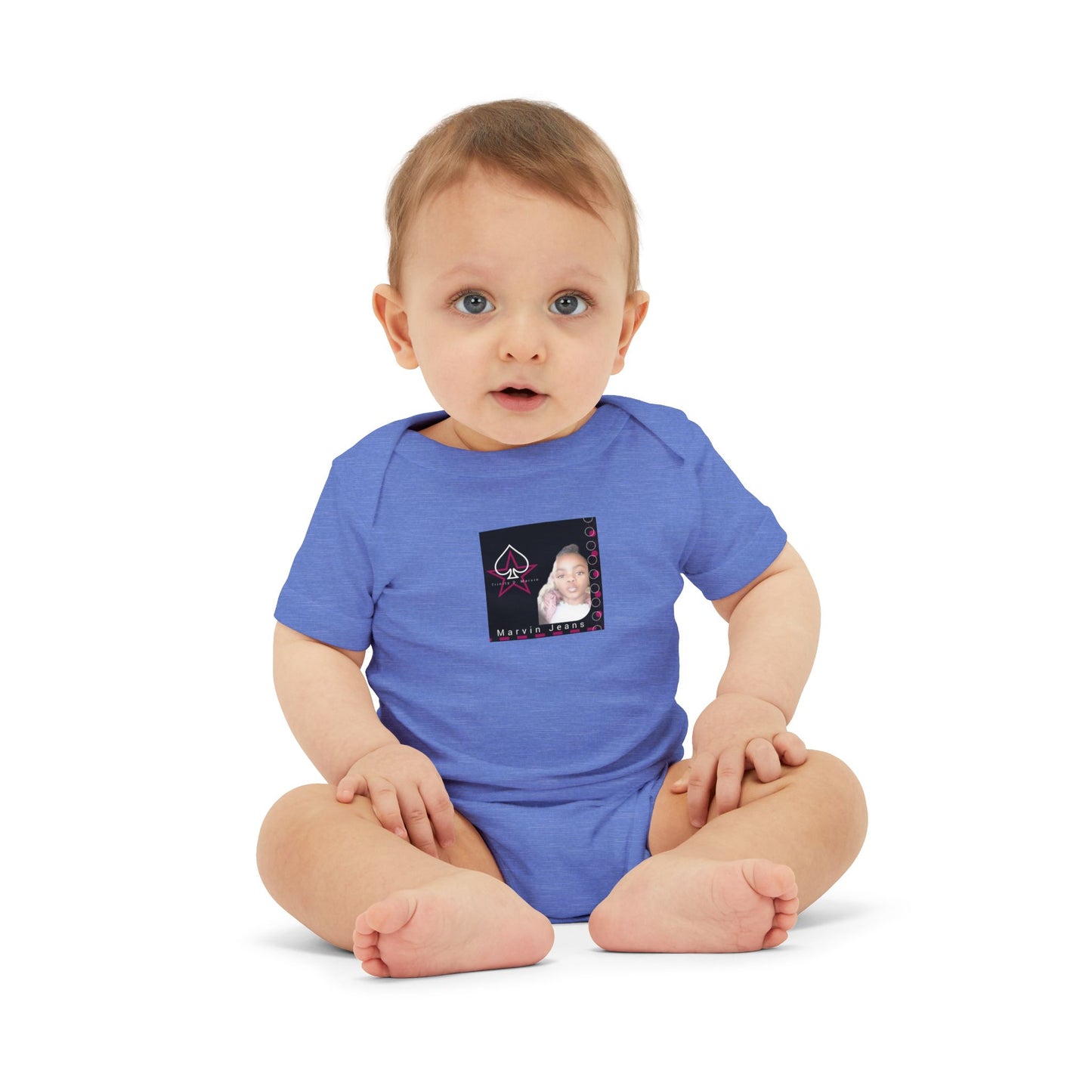 Trinity Cute Infant Jersey One Piece with Personalized Design, Baby Bodysuit, Newborn Gift, Baby Shower Present, Playtime Outfit