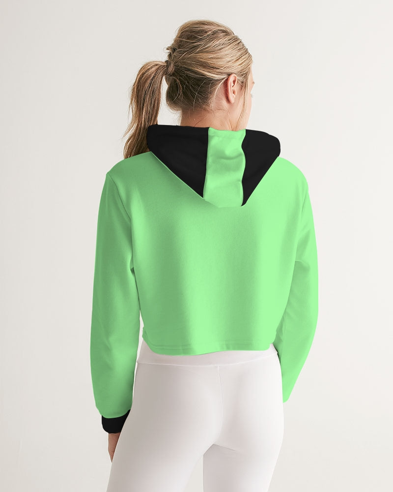 Hey Papi Women's All-Over Print Cropped Hoodie