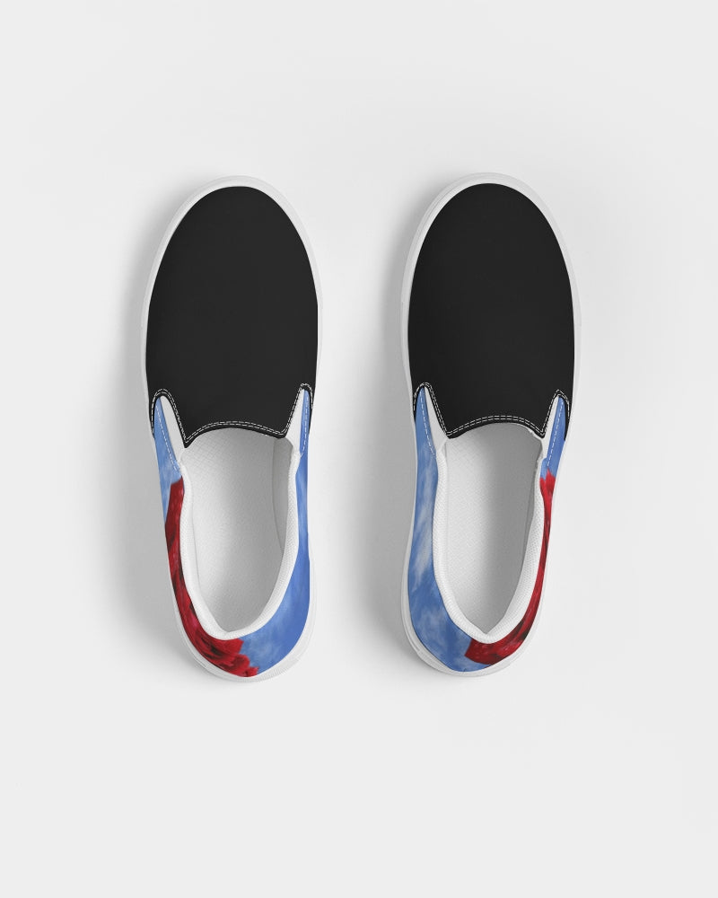 Red Rose Men's Slip-On Canvas Shoe