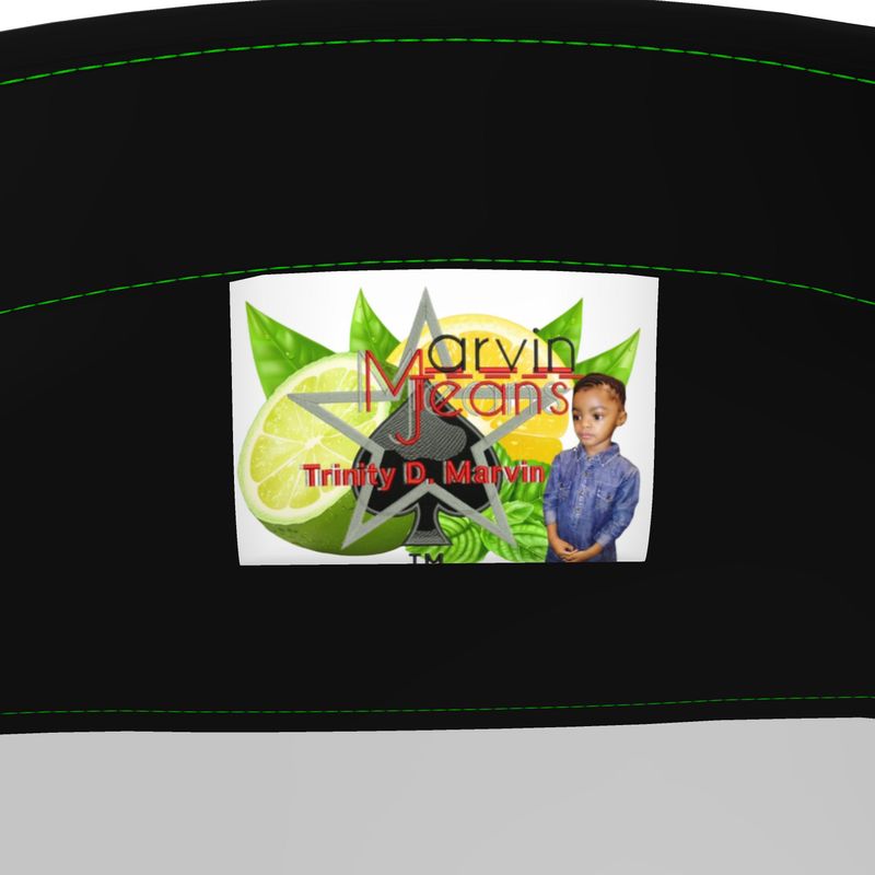 Lemon Lime all black Men's short sleeve shirt