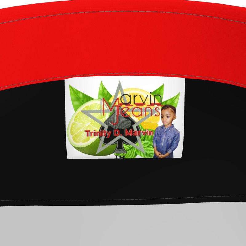 All Black British Red Button Up Shirt