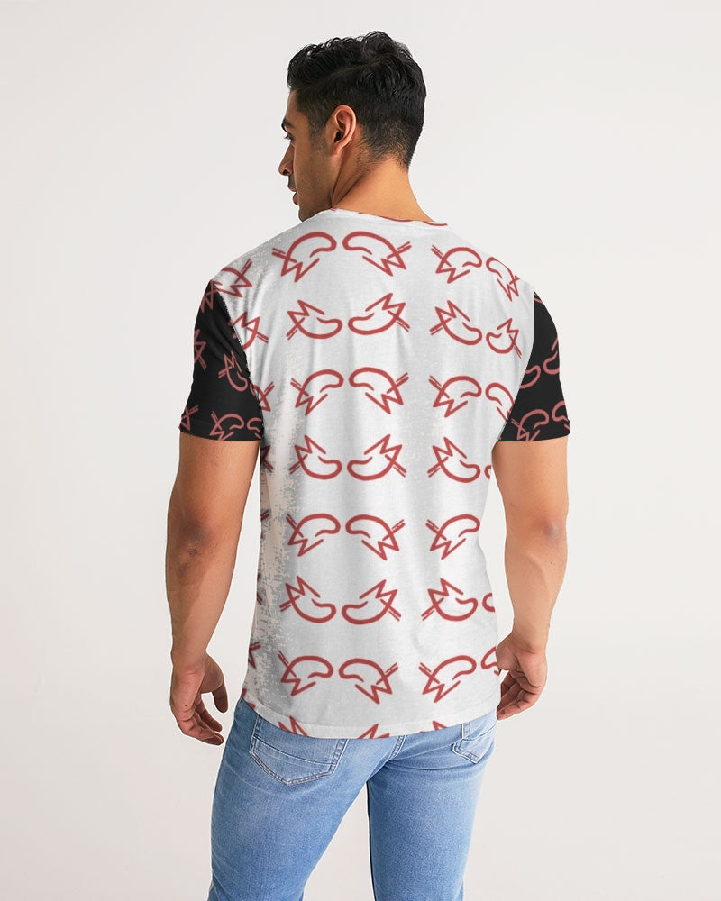 MJ Red & White Men's All-Over Print Tee