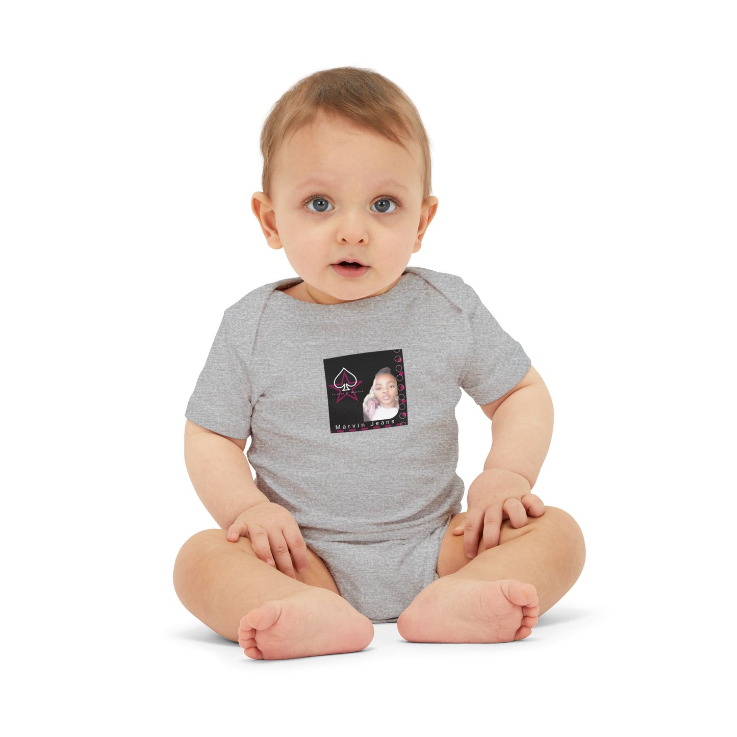 Trinity Cute Infant Jersey One Piece with Personalized Design, Baby Bodysuit, Newborn Gift, Baby Shower Present, Playtime Outfit