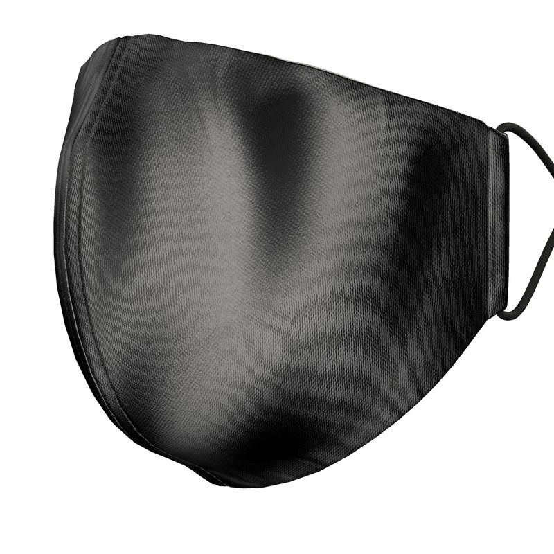 All Black Silk Face Masks