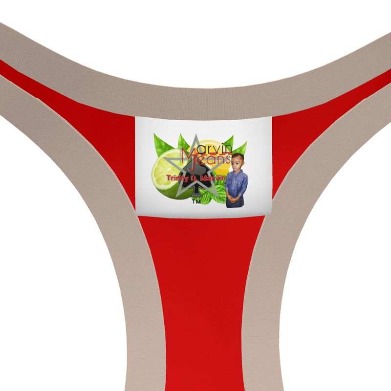 British Red Sports Bra