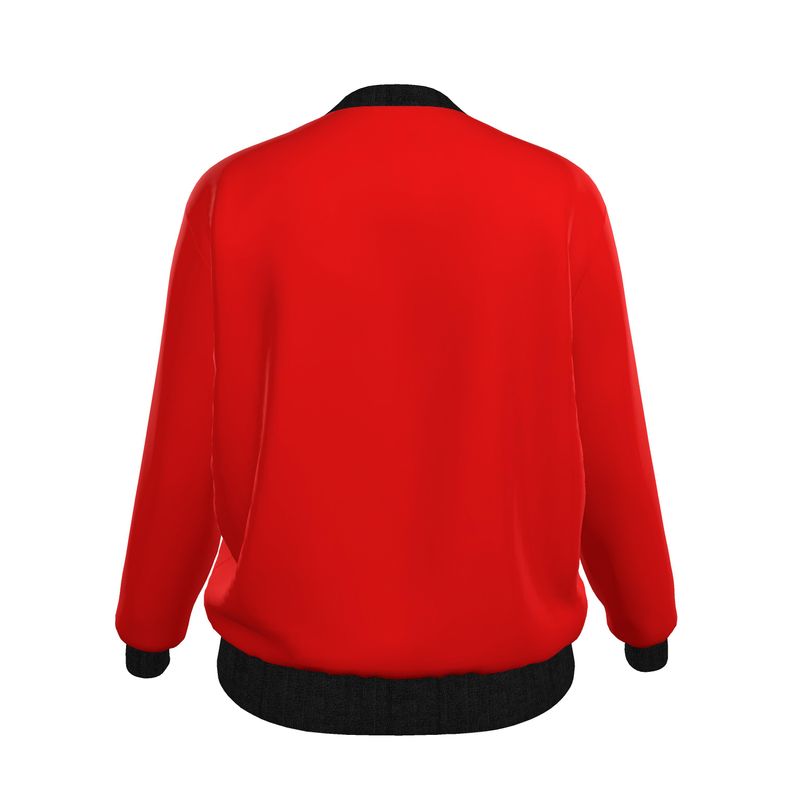 British Red Ladies Bomber Jacket