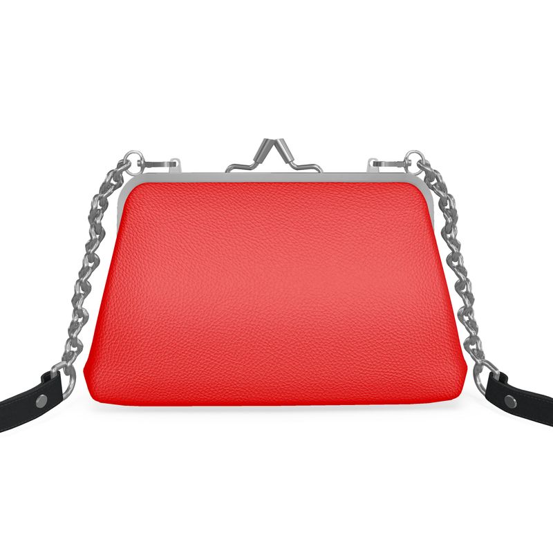 British Red Flat Frame Bag