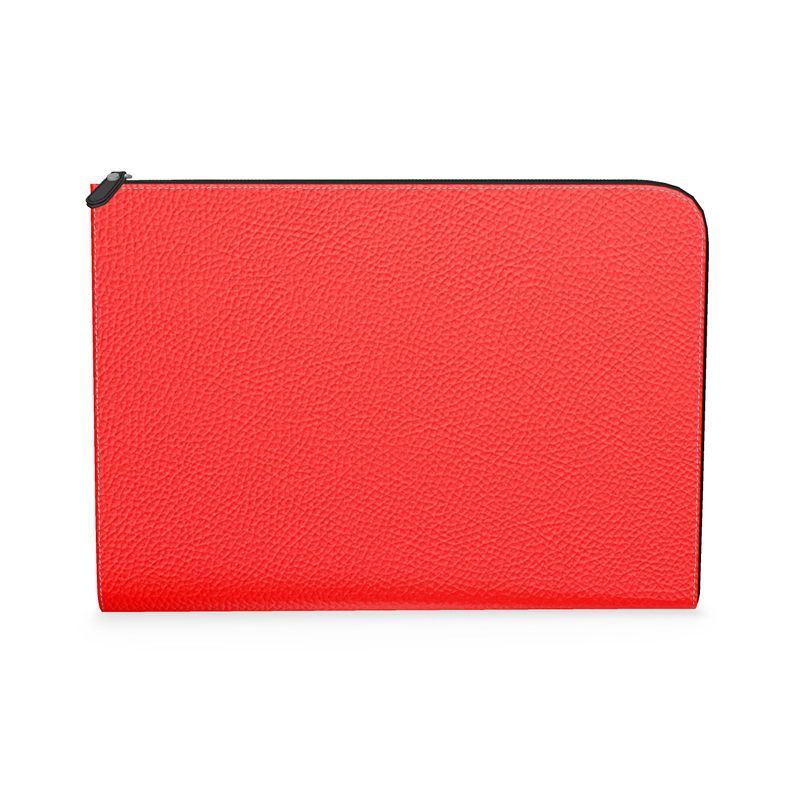 British Red Leather Document Case