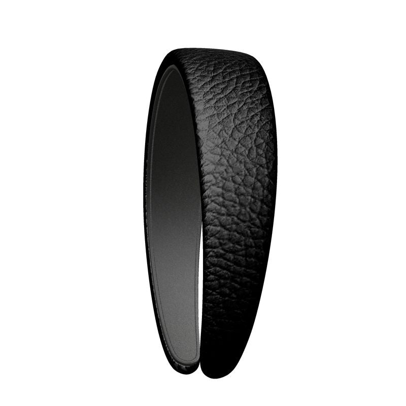 Black Gold Leather Headband