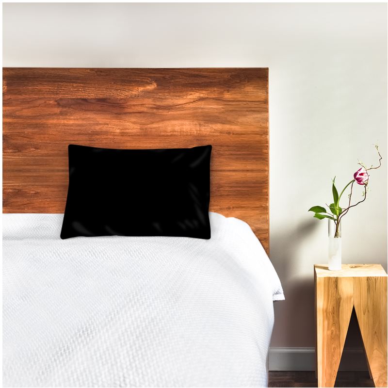 Black Gold Silk Pillow Case