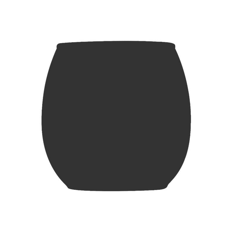 Black Gold Glass Tealight Candle Holder