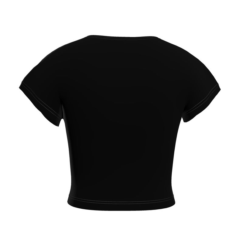 Black Gold Ladies Crop Top