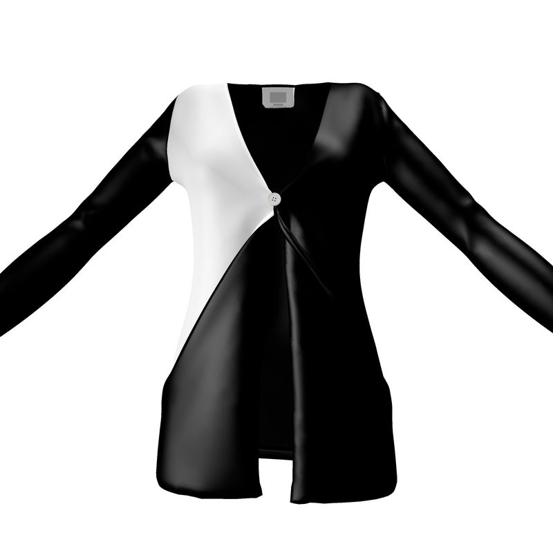 Black Gold Ladies Cardigan With Pockets