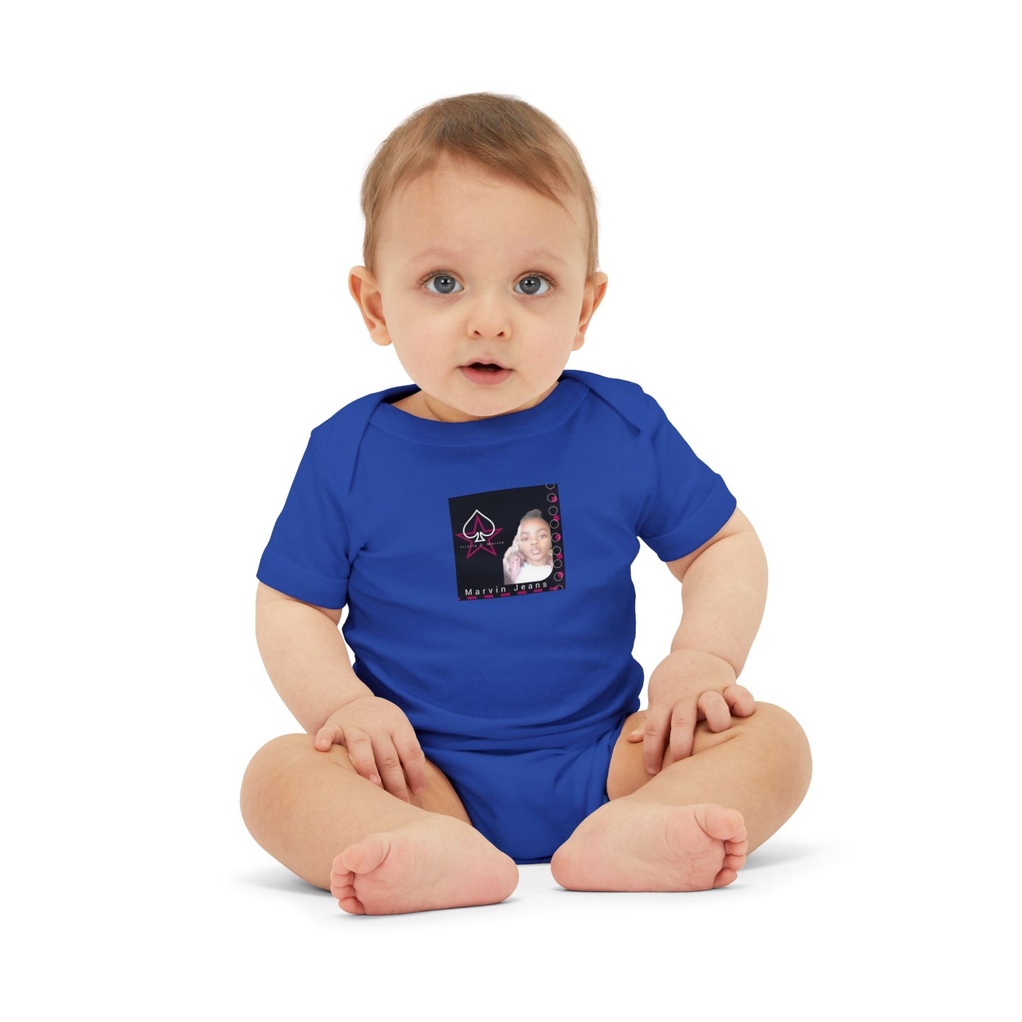Trinity Cute Infant Jersey One Piece with Personalized Design, Baby Bodysuit, Newborn Gift, Baby Shower Present, Playtime Outfit