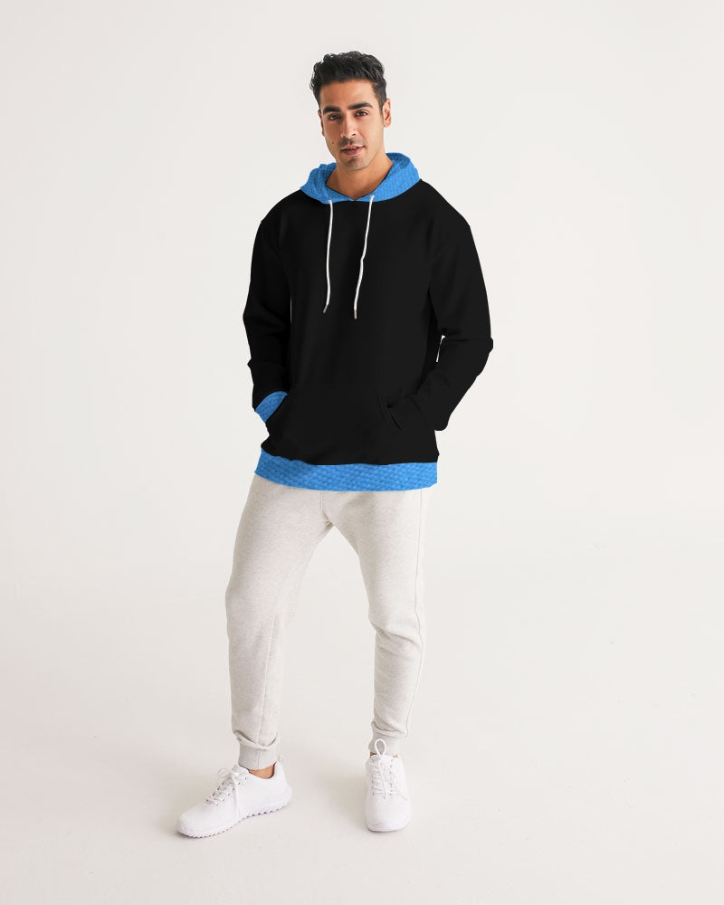 Black Deluxe texture Men's All-Over Print Hoodie