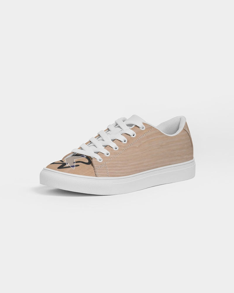 Woodgrain effect Men's Faux-Leather Sneaker