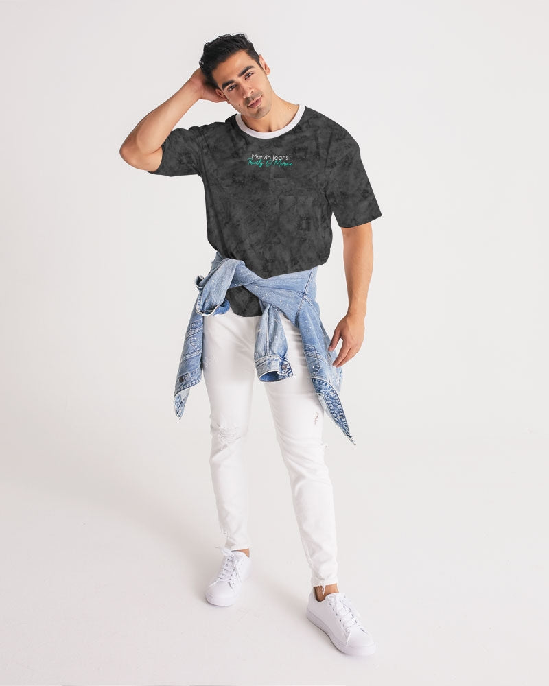 Holy Black Men's All-Over Print Premium Heavyweight Tee