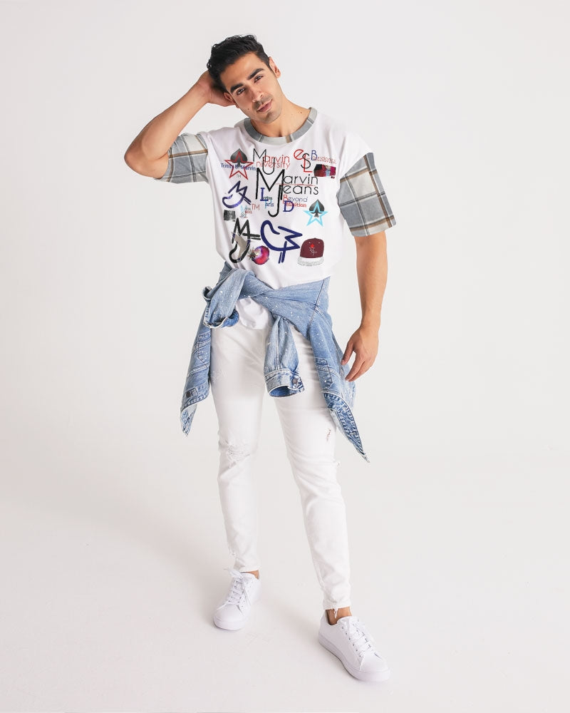 Logo's Basic plaids Men's All-Over Print Premium Heavyweight Tee