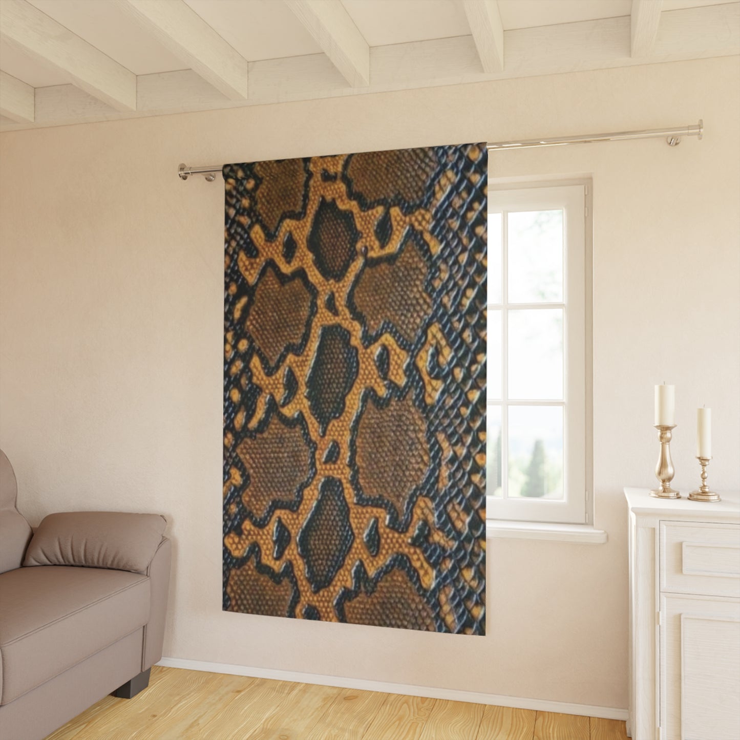 Calf print Window Curtains (1 Piece)