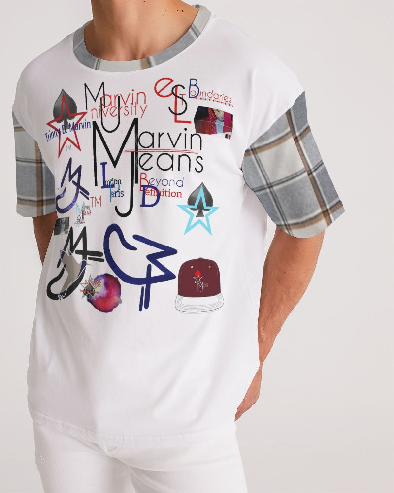 Logo's Basic plaids Men's All-Over Print Premium Heavyweight Tee