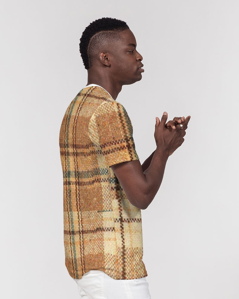 Elastic fabric Men's All-Over Print Pocket Tee