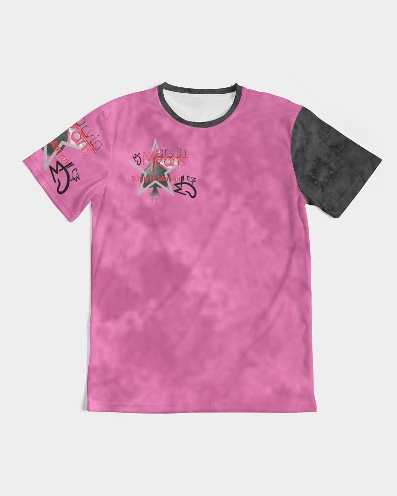 What the pink Men's All-Over Print Tee