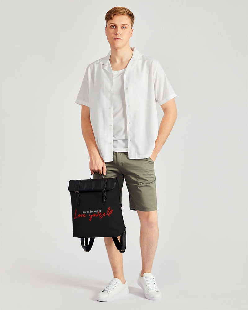 Black Excellence Casual Flap Backpack