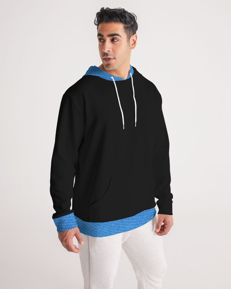 Black Deluxe texture Men's All-Over Print Hoodie
