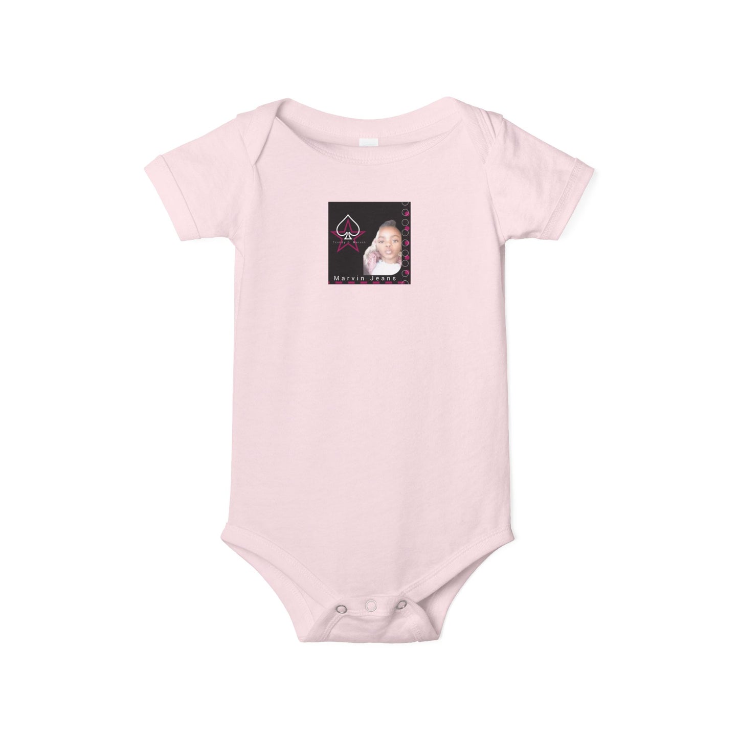 Trinity Cute Infant Jersey One Piece with Personalized Design, Baby Bodysuit, Newborn Gift, Baby Shower Present, Playtime Outfit