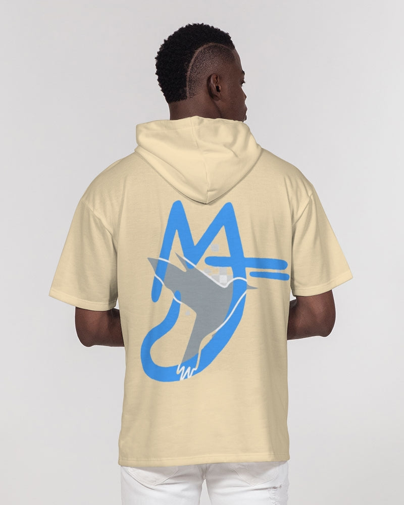 Wheat, Deluxe Men's All-Over Print Premium Heavyweight Short Sleeve Hoodie