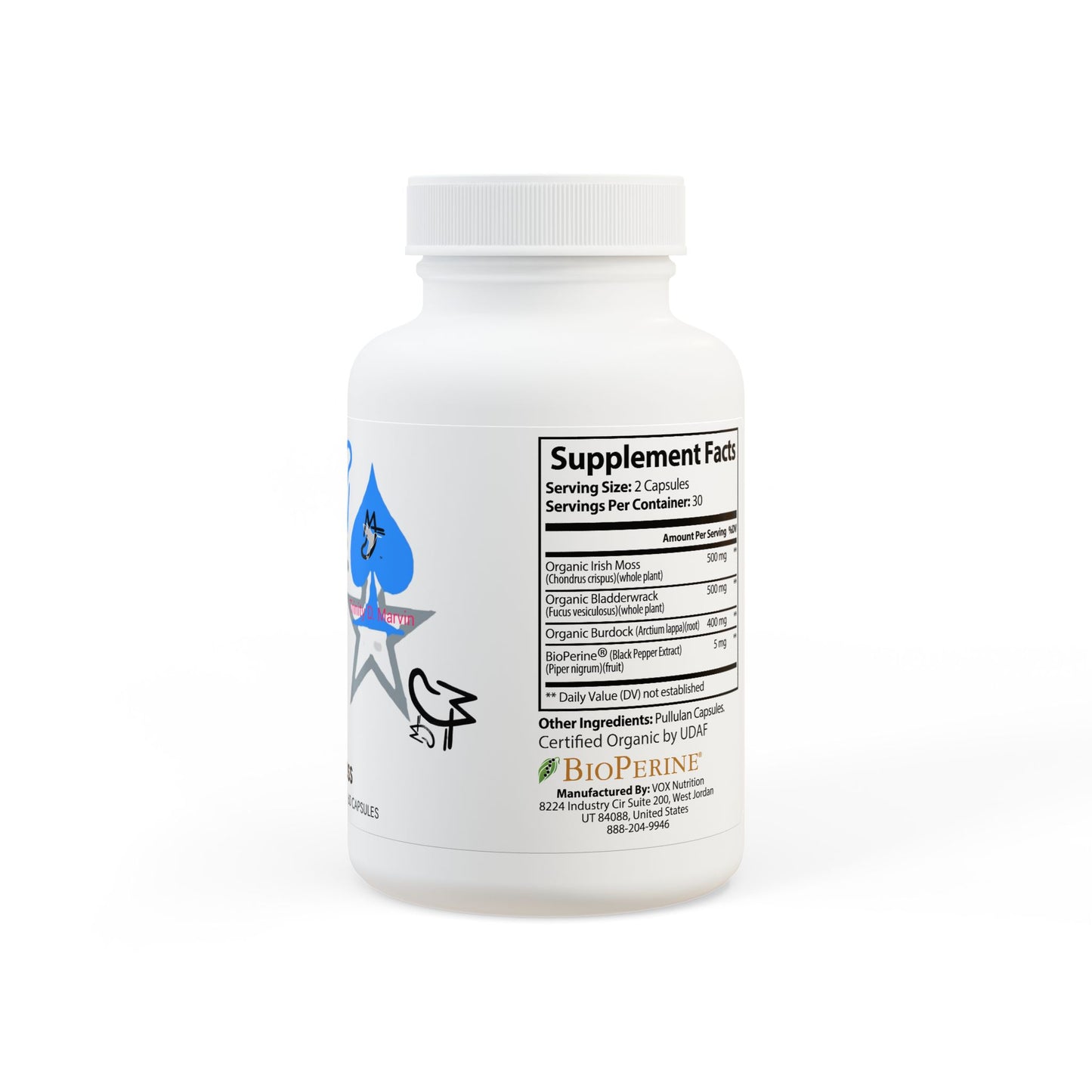 Trinity D. Sea Moss Supplement (60 Capsules)