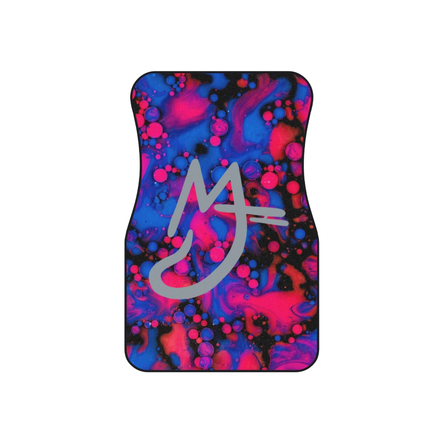 High Tide Vibrant Abstract Car Mats - Set of 4 with Stylish Design