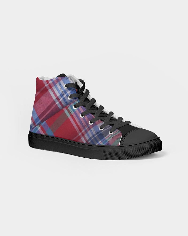 Plaids by Marvin Jeans and Trinity D Marvin Men's High top Canvas Shoe - Black
