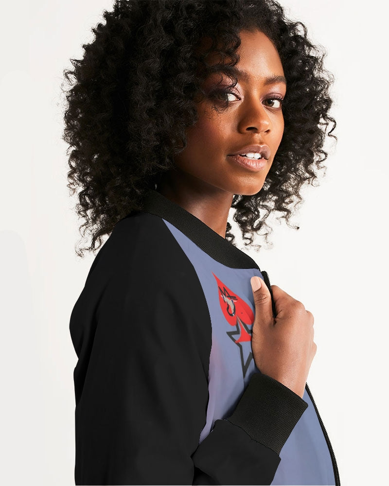 Sky bright Women's All-Over Print Bomber Jacket