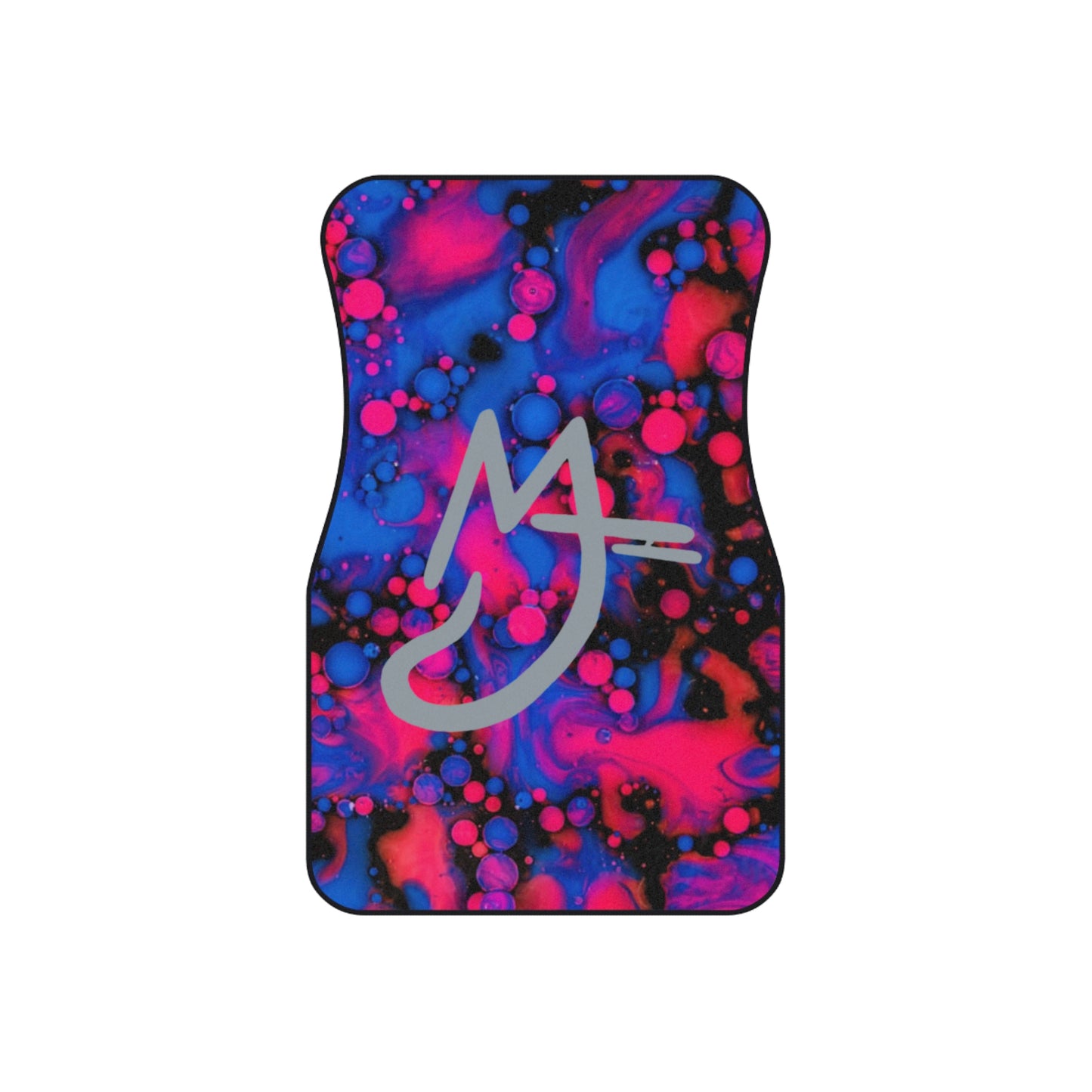 High Tide Vibrant Abstract Car Mats - Set of 4 with Stylish Design