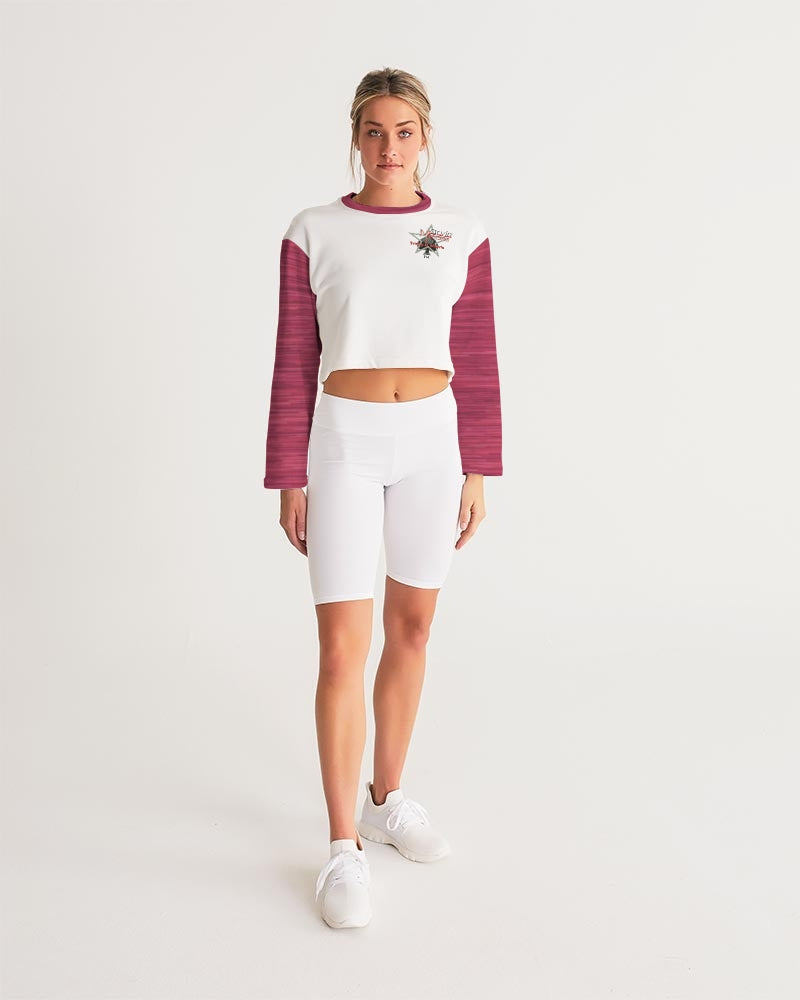 New Legacy by Trinity D Marvin and Marvin jeans Women's All-Over Print Cropped Sweatshirt