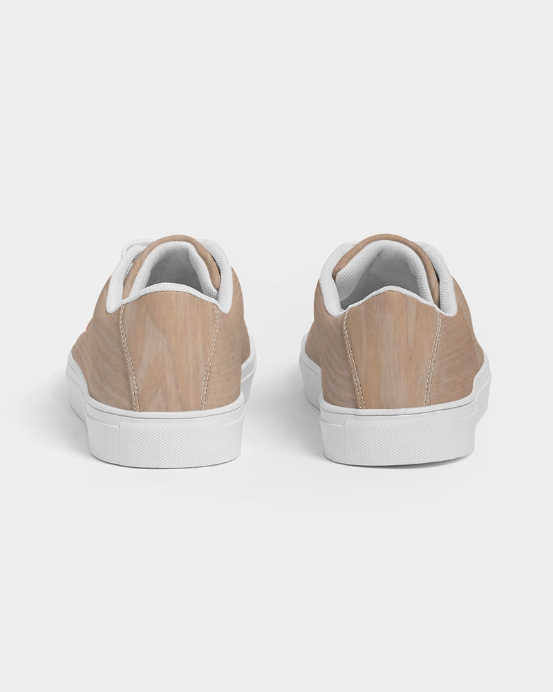 Woodgrain effect Men's Faux-Leather Sneaker